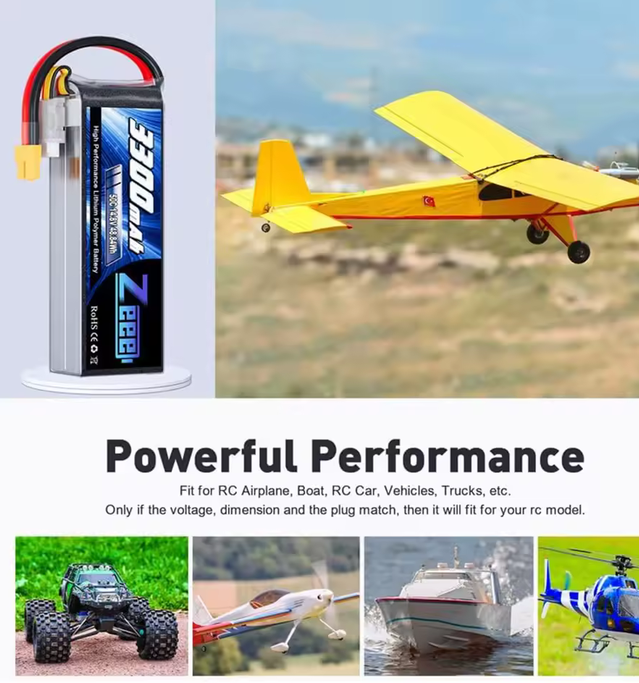 2pcs Zeee 4S Lipo FPV Drone Battery 14.8V 3300mAh 50C Softcase with XT60 Plug for RC Car RC Helicopters Trucks RC Model Parts